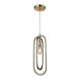 thumbnail image 1 of Dimond Lighting Solstice - 16" One Light Pendant, Champagne Silver Finish, 1 of 2