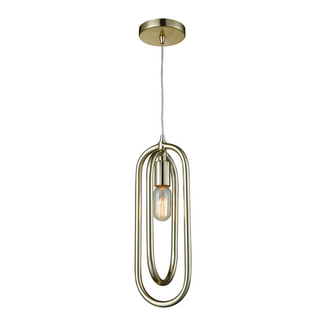 Dimond Lighting Solstice - 16" One Light Pendant, Champagne Silver Finish