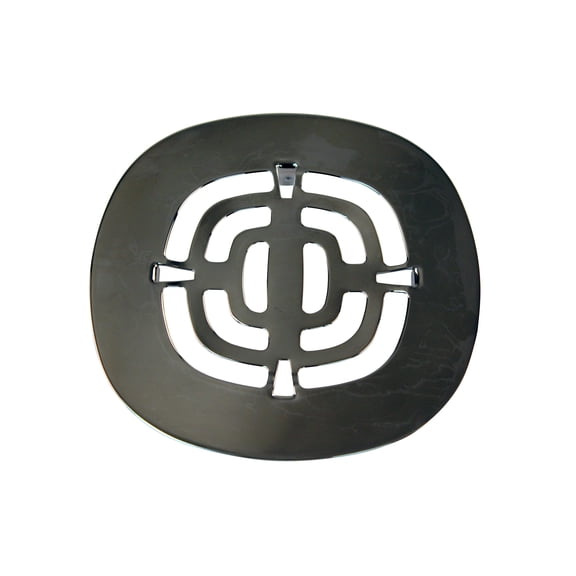 D316-12 4-1/2" OD Brass Snap-in Shower Grid Drain Cover, Oil Rubbed Bronze