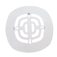 thumbnail image 1 of D316-50 4-1/2" OD Brass Snap-in Shower Grid Drain Cover, Powder Coat White, 1 of 4