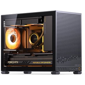 D32 PRO Micro-ATX PC Case,High Compatibility Mini Desktop Case,A/B Mode for MB, Support MATX Back-Connect/BTF MB,365mm GPU/240AIO/163mm Air Cooler,ATX/SFX PSU, USB3.2 PC Gaming case,Black