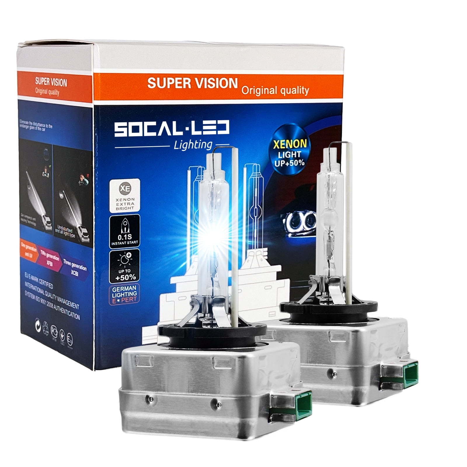 D3S 35W Xenon HID Headlight Bulbs 8000K Blue White 66340 42403 42302 OEM Replacement, Pack of 2