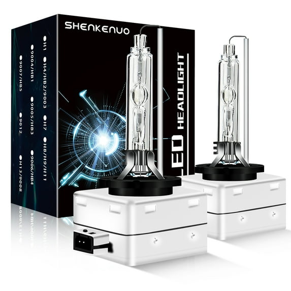 D3S HID Headlight Bulbs,for Ford F150 Taurus Escape Mustang Edge 6000K White LED High and Low Beam Bulbs,2-Pack