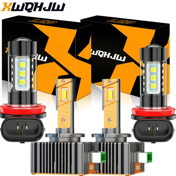 D3S HID Headlight Bulbs for Ford Mustang 2012 2013 2014 2015 2016 2017 H11/H8 Led Fog Lights 4pcs