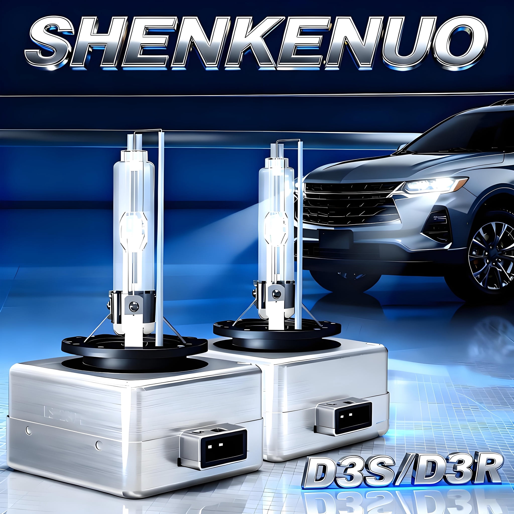 D3S HID Headlight Xenon Bulbs for Jeep Grand Cherokee 2014-2022 High/Low Beam 6000K White Pack of 2