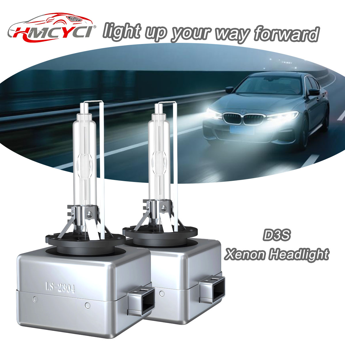CHUSYYRAY D3S HID Xenon Bulbs Combo For 2014-2018 Chevy Camaro Low/High Beam - 6000K White 2 Pack