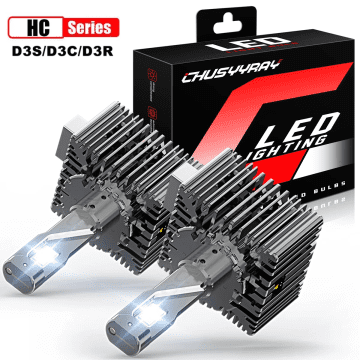 D3S LED White Headlight 30000LM CANBUS Error Free Bulbs Kit High Low Beam