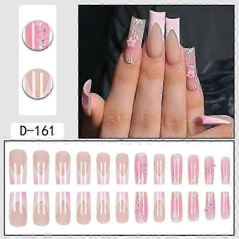 D4 Wear Nail Stickers Wear Nail Piece  Yiwu Wear Nail Piece Nail Tip Fake Nails Wear Nail Art