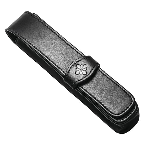 D41000001 Leather Single Pen Case - Black