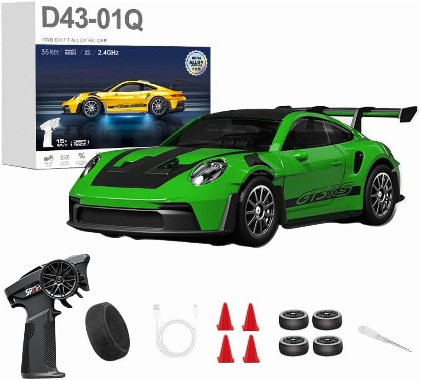 D43 1:43 Scale RC Drift Car with Adjustable Gyro, 2.4G Full ...