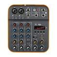 thumbnail image 1 of D4M DJ Console Mixer 4 Channel Phantom Power USB DJ 5V Custom Power Console For PC Singing Musical Instrumen ,Easy to Operate, 1 of 6