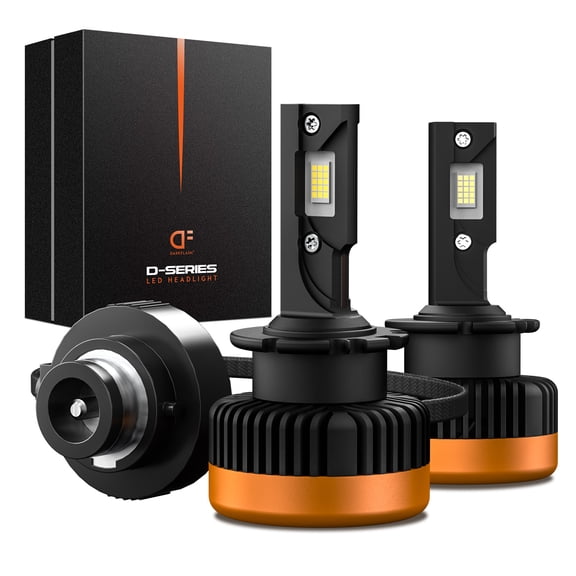 D4S LED Headlights - 4300 LM, 6000K & 35W, Non-Destructive Upgrade 100% Decoding, IP68 Waterproof with Fast Startup & Long Life