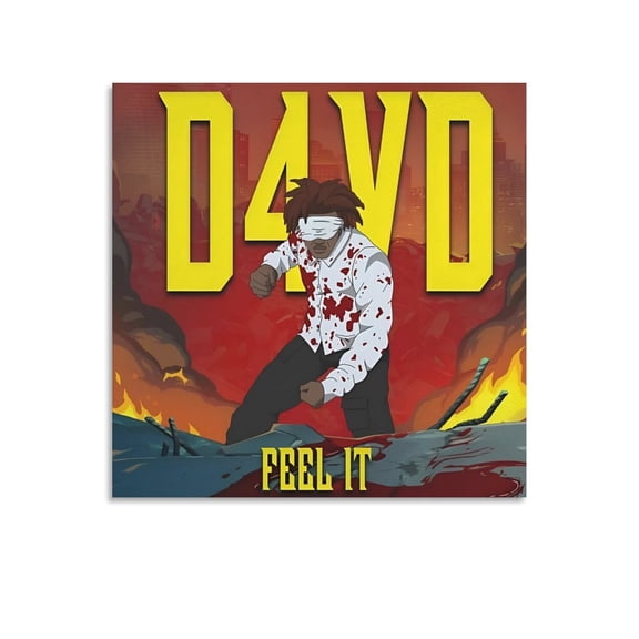 D4vd Posters Songwriter Singer Print Photo Art Painting Canvas Poster 10 (3) Art Poster Canvas Painting Decor Wall Print Photo Gifts Home Modern Decorative Posters 16x16inch(40x40cm)