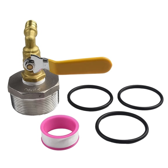 D50 Stainless Steel Barrel/Replacement Outlet Tap For Oil Water 200L With 3Pcs O-Ring Seal DN50 2 Inch Inlet Hole Diameter 56.5mm Leak Proof