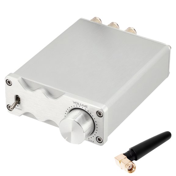 D50A TPA3116 Stereo Preamplifier, 50W*2 Home Audio Amplifier, Wireless 5.0, 2 Input 2 Output, RCA Volume Control, Metal Case, Hi-Fi Digital Sound System