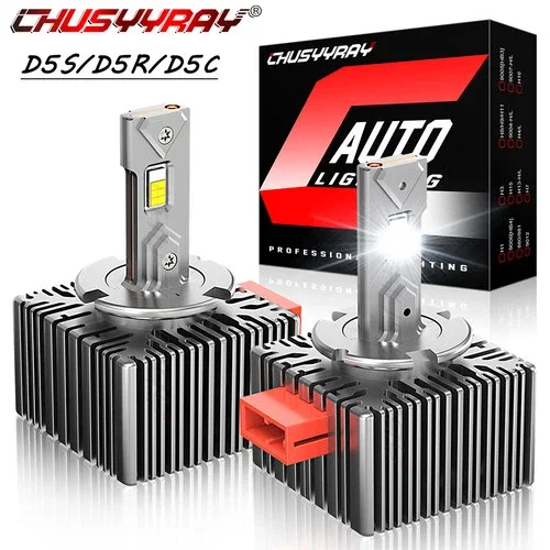 D5S D5R LED Headlight Conversion Kit 6000K Xenon White Forward Lamps, 2pc