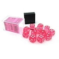 thumbnail image 1 of D6 16mm Translucent Dice Set, Pink & White, 1 of 1