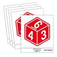thumbnail image 1 of D6 6 Sided Gaming Gamer Dice Critical Role Car Window Bumper Water Bottle Phone Tablet Laptop Waterproof Vinyl Decal Sticker Set 5-Pack - Gloss Finish - 2.0", 1 of 7