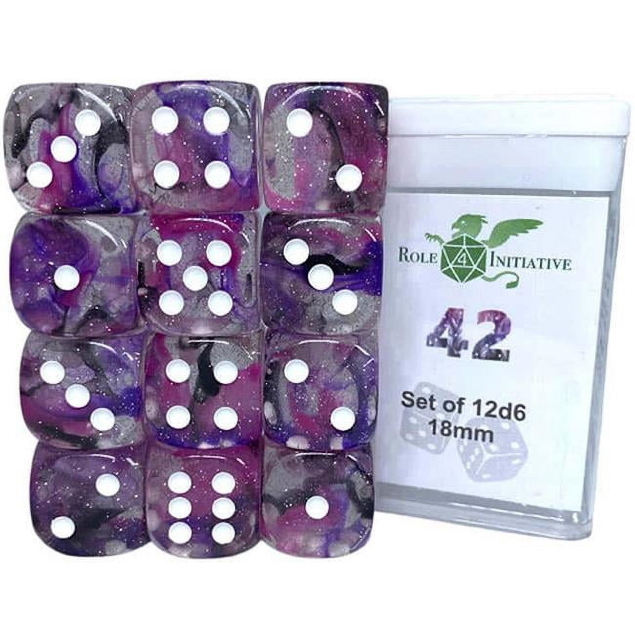 D6 Cube Dice Set - 18 mm Diffusion 42 - 12
