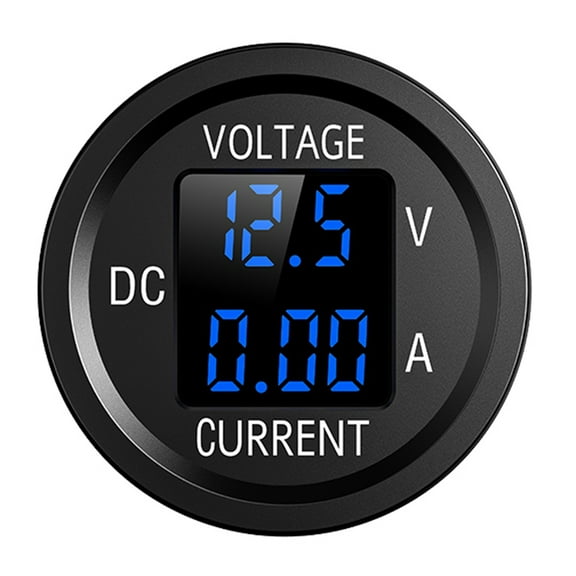 D6 Digital Voltmeter Ammeter Volt Current Panel Meter for Car Truck (Blue) Vehicle Accessories