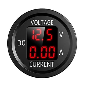 D6 Digital Voltmeter Ammeter Volt Current Panel Meter for Car Truck (Red) Vehicle Accessories