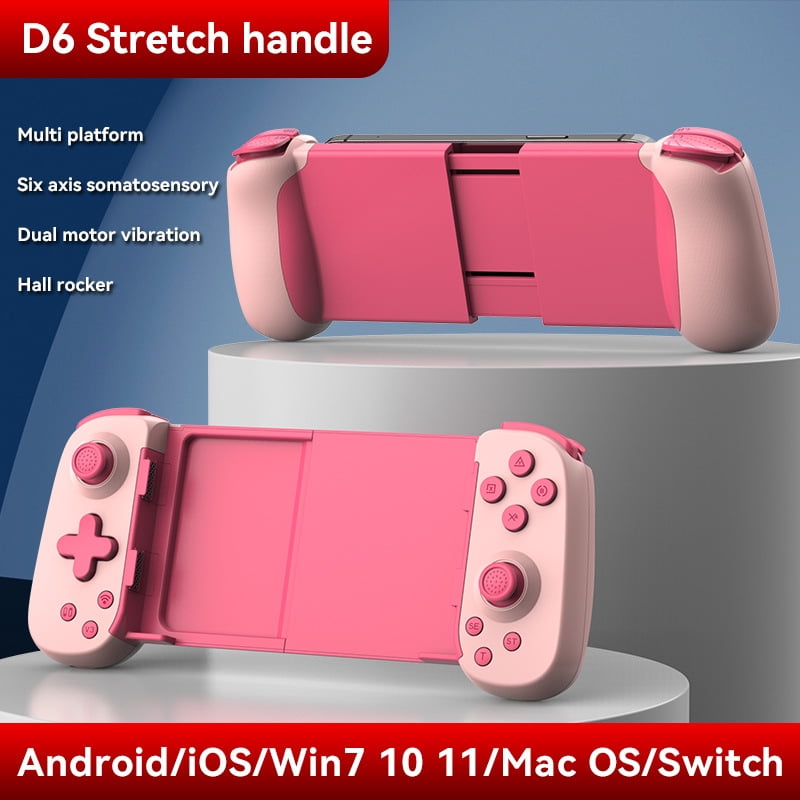 D6 Phone Game Controller for iPhone/Android/Switch [2024 NEWEST] Play