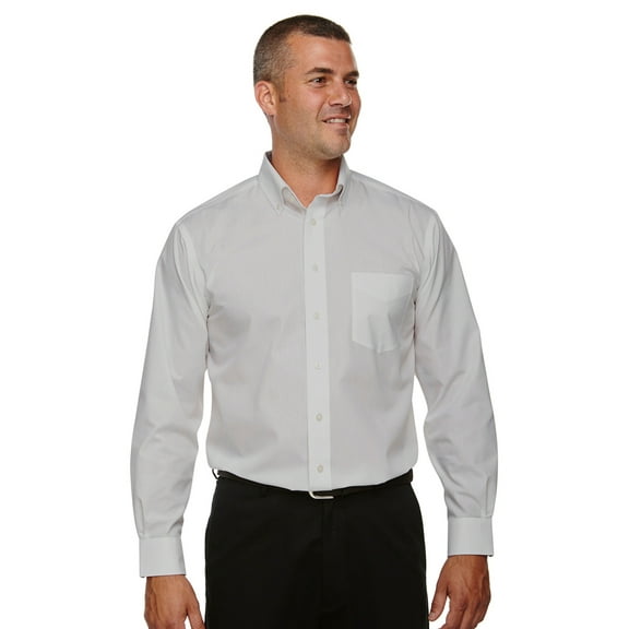 D620 Men's Crown Collection Solid Broadcloth - Silver - 5X-Large