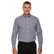 D640 Mens Crown Collection Gingham Check - Navy - Small