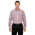 thumbnail image 1 of D645 Men's Crown Collection Banker Stripe - Burgundy - Medium, 1 of 2