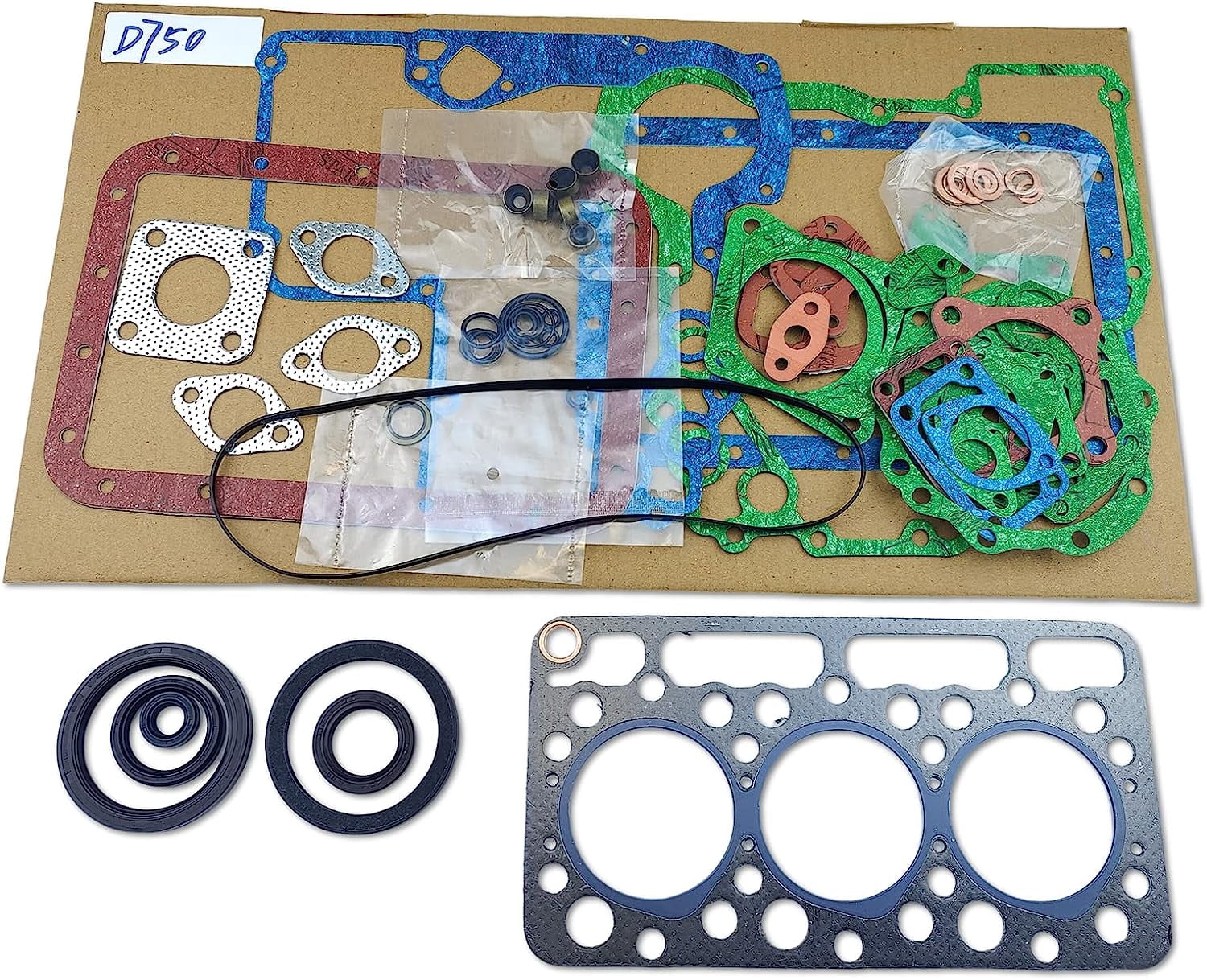 D750 D750B D750-B Engine Gasket Kit For Kubota B5200D B5200E B7100 B7100HST-DT B7100HST-E D750 D750B D750-B Engine Gasket Kit For Kubota B5200D B5200E B7100 B7100HST-DT B7100HST-E