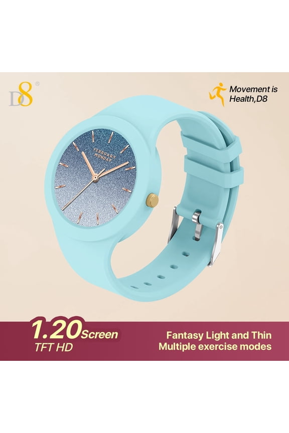 Smart Watch for Women, 1.83 Inch Full Touch HD Color Screen Smartwatch with Wireless Bluetooth Calling & Music Control, IP67 Waterproof Fitness Tracker - Accurate Heart Rate Monitor