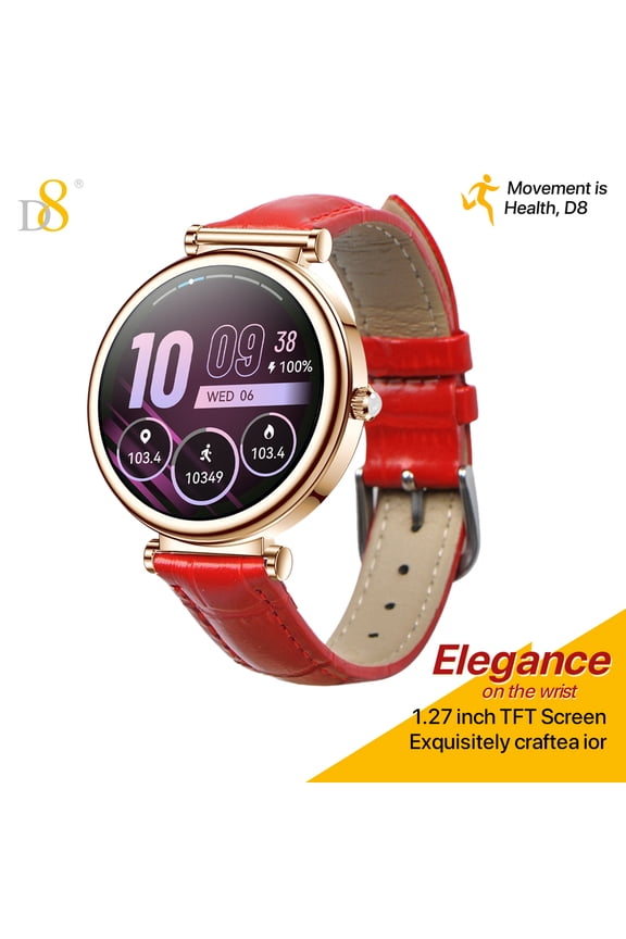 Smart Watch for Women receiving/making calls 1.27' high-definitioin large display, extended battery life , IP67 waterproof