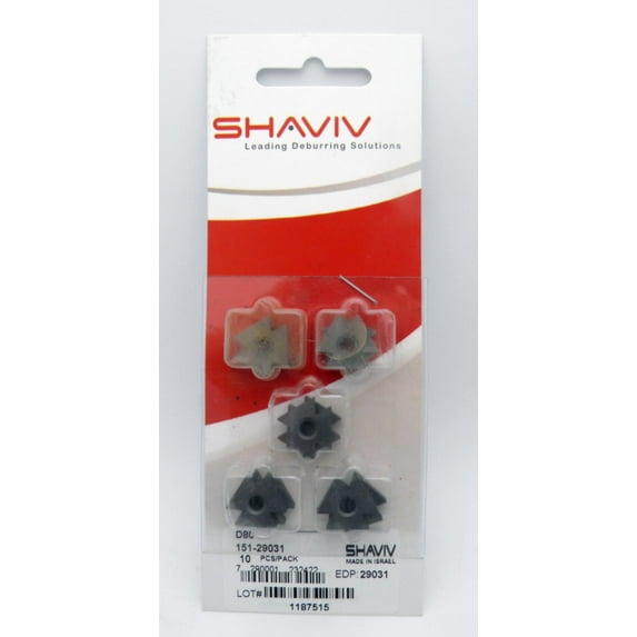 D80C Carbide Scraper & Sheet- Metal Deburring Blade. 6 Edges for Sheetmetal To . 120" Thick Shaviv #29031