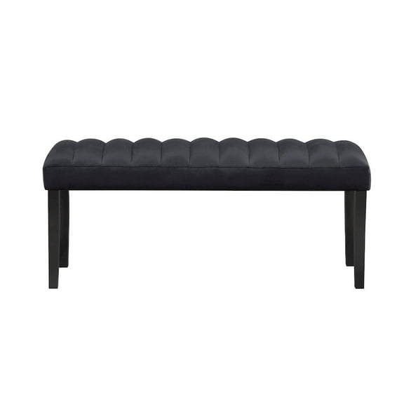 Global Furniture USA Bench, Black, 250 Lb Limit