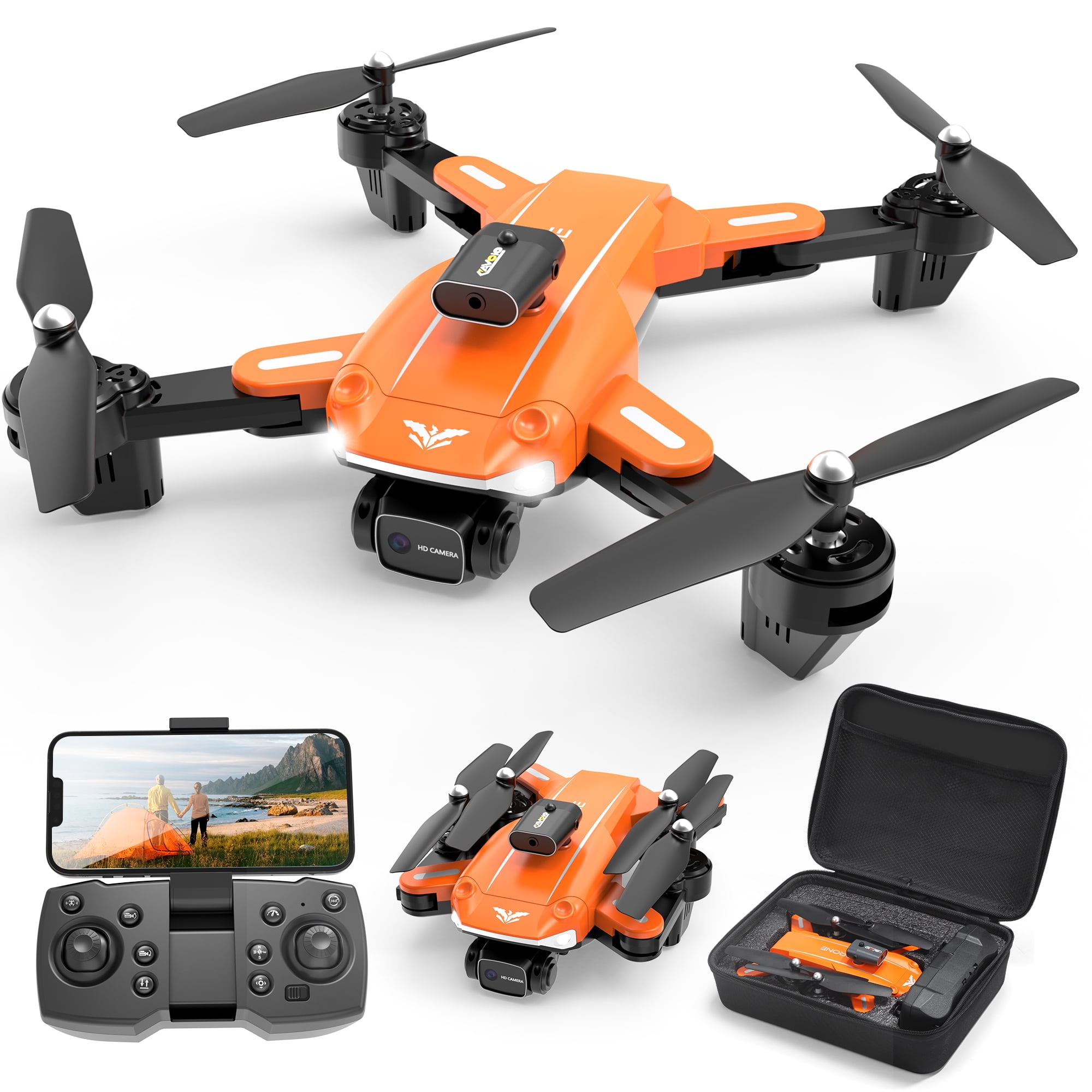 Drones avec caméra Adulte Débutant HD 2K FPV Drone Professionnel RC  Quadcopter avec Positionnement du Flux Optique 60min Temps de Vol Lentille  à Contrôle Électronique Évitement d'obstacles : : Jeux et Jouets