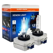 SOCAL-LED LIGHTING D8S Xenon HID Headlight Bulbs 6000K Crystal White 35W 66548 66549 12411C1 OEM Direct Replacement, Pack of 2