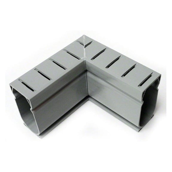 D9G 90 Degree Gray Deck Drain Angle