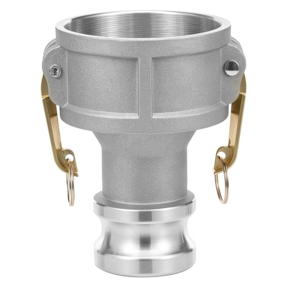 DA Type Camlock Quick Coupler 3" x 2" Aluminum Reducer Cam Lock Fitting with Stainless Steel Cam Arm for Fluid Transfer