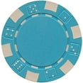 thumbnail image 1 of DA VINCI 50 Clay Composite Dice Striped 11.5 Gram Poker Chips, Choose from 11 Colors Light Blue, 1 of 1