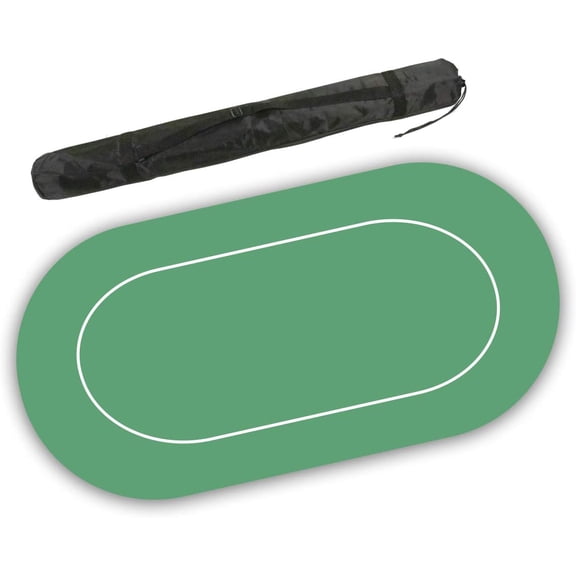 DA VINCI Non-Slip 70 x 36-inch Neoprene Rubber Foam Poker Table Mat and Card Game Layout