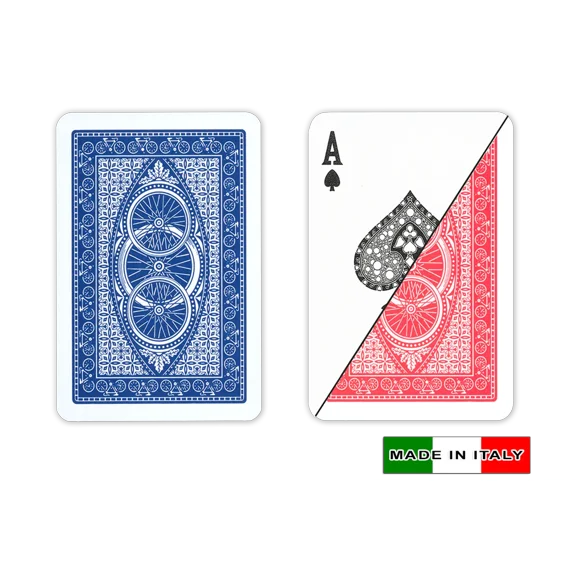 DA VINCI Ruote 100% Plastic Italian Playing Cards Bridge Size Regular Index