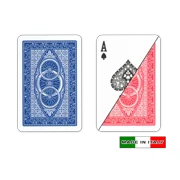 DA VINCI Ruote 100% Plastic Italian Playing Cards Bridge Size Regular Index