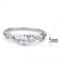 thumbnail image 1 of High polished (no plating) Stainless Steel Ring with AAA Grade CZ in Clear for Women Style DA104, 1 of 4