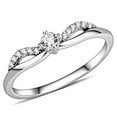 thumbnail image 1 of High polished (no plating) Stainless Steel Ring with AAA Grade CZ in Clear for Women Style DA146, 1 of 5