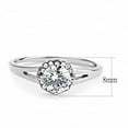 thumbnail image 1 of High polished (no plating) Stainless Steel Ring with AAA Grade CZ in Clear for Women Style DA150, 1 of 4