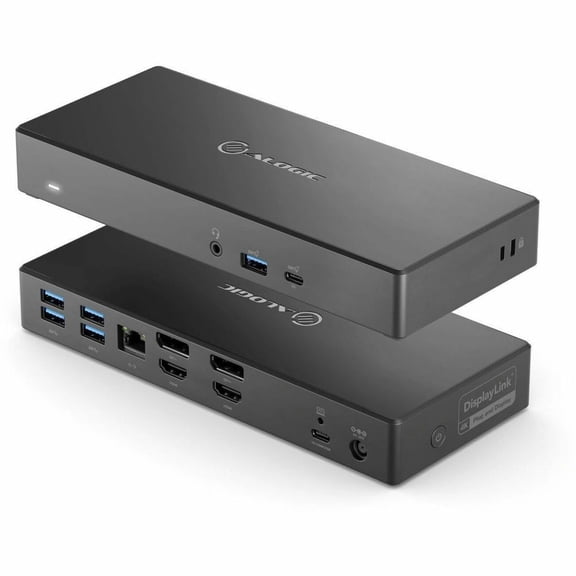 Alogic DA2 Docking Station - for Notebook, Display Screen, Computer, Workstation - Charging Capability - 170 W - USB Type C - 2 Displays Supported - 4K, 4K @ 60Hz - 3840 x 2160 - 6 x USB Ports - 5 ...