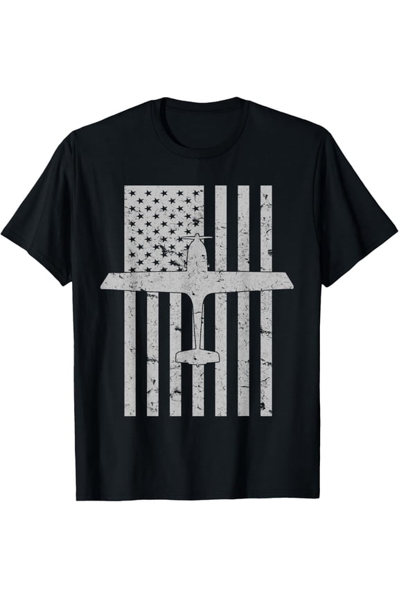 DA20 Training Airplane Vintage Flag Student Pilot T-Shirtmen and women can wear, black, white, gifts.S,M,L,XL,2XL,3XL,501XL