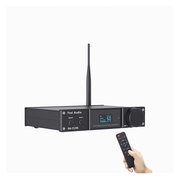 DA2120C Bluetooth Amplifier 120W X2 Stereo HiFi 2.1 Channel Wireless Stream Class D Mini Power Subwoofer USB DAC AMP