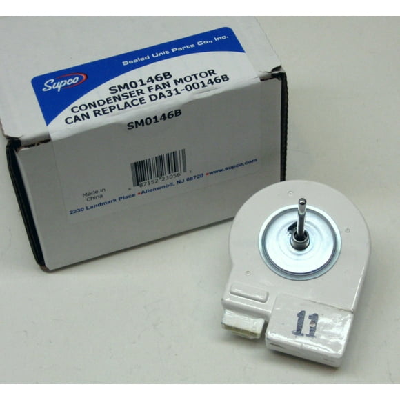 Supco Condenser Fan Motor for Samsung, AP4136568, DA31-00146B, SM0146B