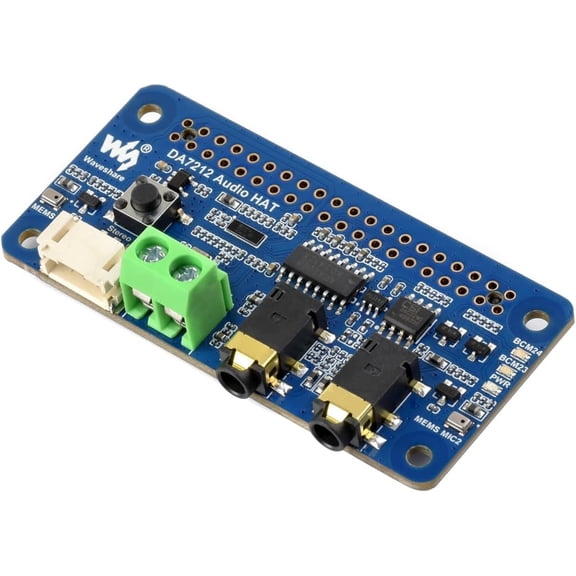 DA7212 I2S Audio Board Compatible with Series Boards, Stereo Encoding/Decoding, Onboard Dual Microphones